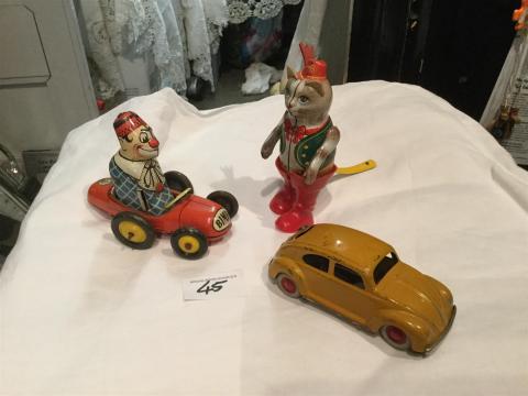 Ancienne Petite Voiture En Tôle - Jouet Vintage - Collection