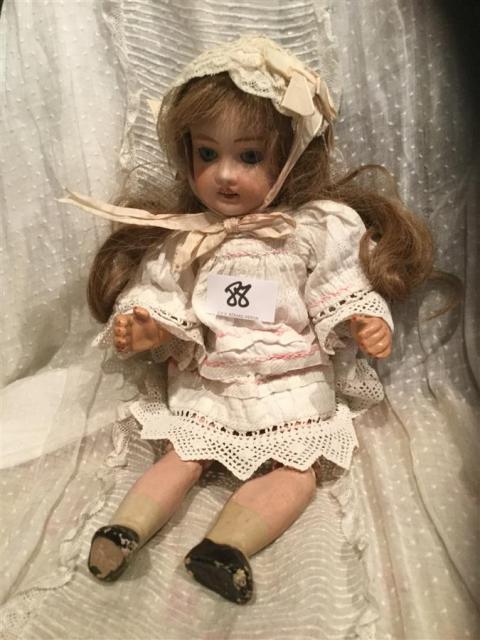 Poupée Mignonnette Jules Verlingue - Porcelaine Biscuit - 17 Cm - Années 1900