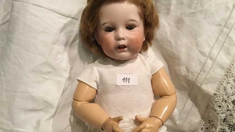 SFBJ sur corps FRANÇOIS GAULTIER - Doll Poupée Tête SFBJ