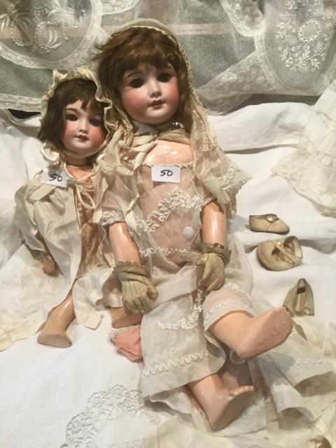 Lot De 6 Poupées De Collection Vintage Années 70 – Poupées En Porcelaine – Fille