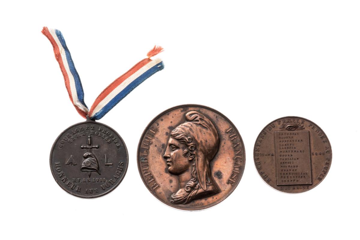 Lot De Médailles Collectionneur En Bronze De La Monnaie De Paris - Thème écrivain
