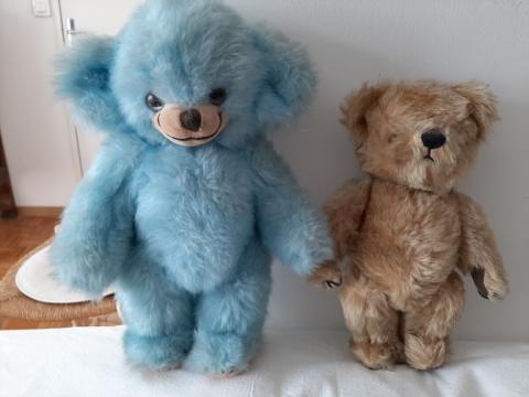 Ancien ours en peluche des années 1940/1950 - FR