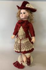 POUPÉE ANCIENNE - JUMEAU bouche fermée - Taille 11 – Corps Jumeau