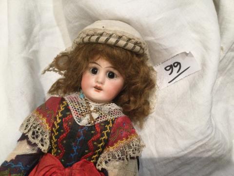 Belle Poupée Ancienne – Tête Biscuit Allemande Marquée Special – Hauteur 62 Cm