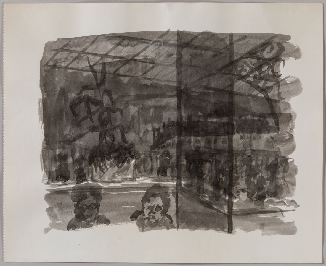 Dessin Au Fusain Par Gabriel Gouttard (1927-2015) - Élève De Louis Bertola - Œuvre Signée