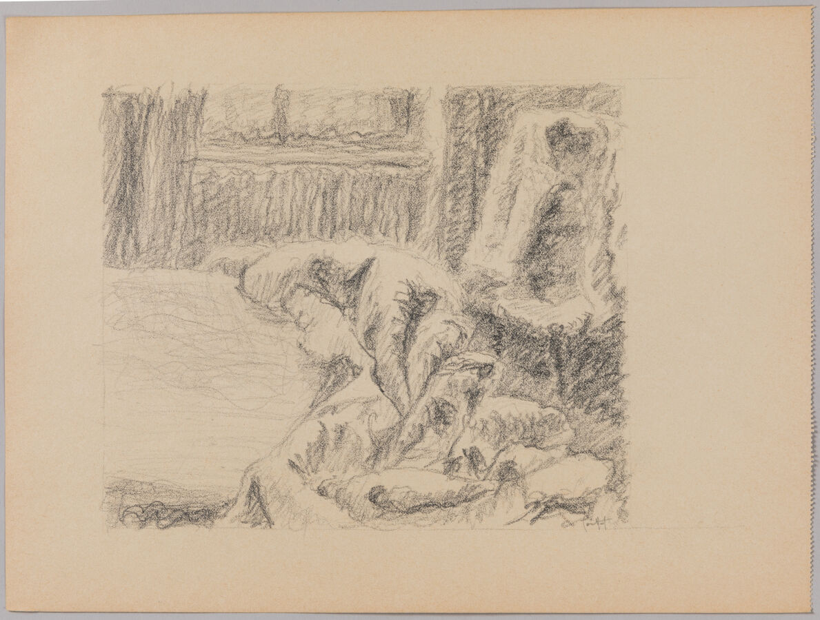 Gabriel Gouttard (1927-2015) - élève de Louis Bertola (32) - crayon