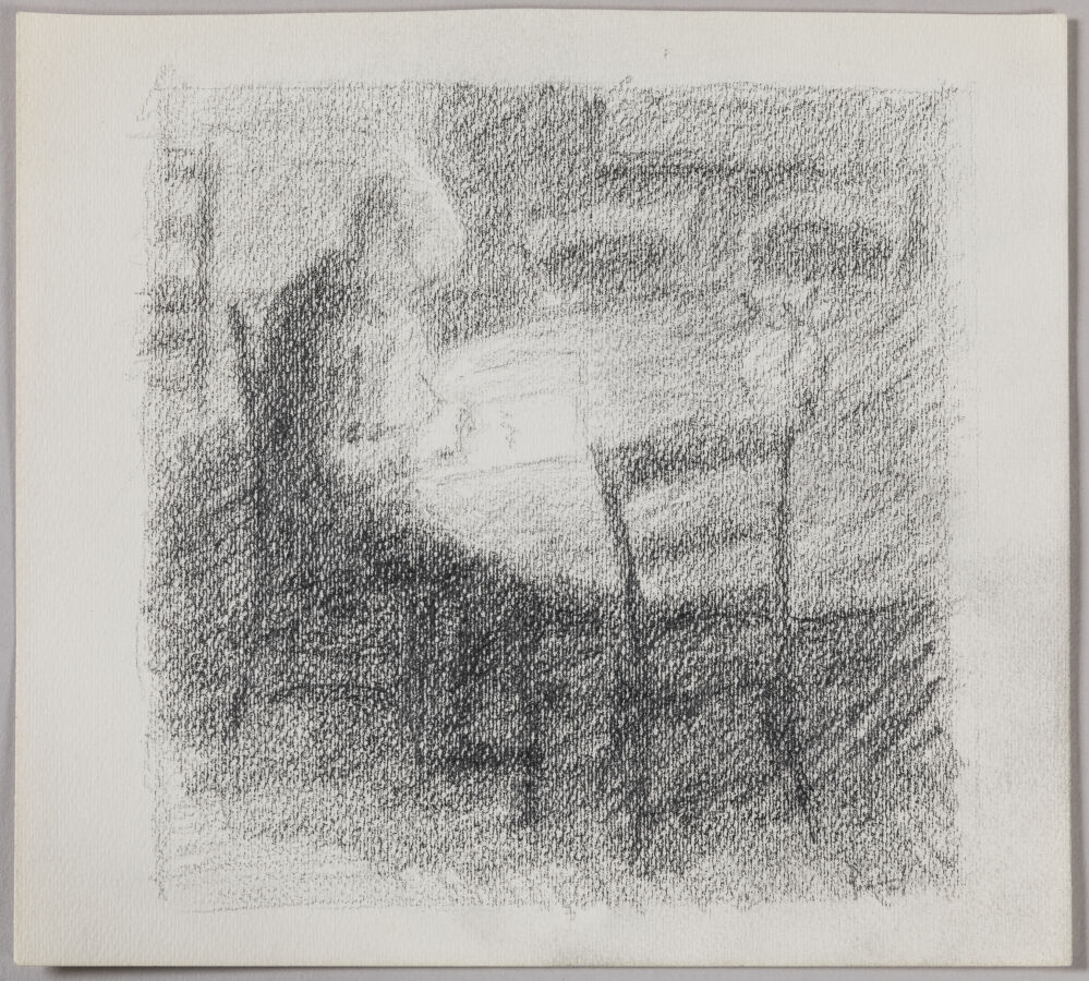 GEORGES ROCHER (1927-1984) Elève de Souverbie Scène de Crucifixion 1950
