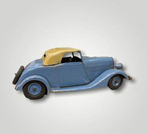 RARISSIME VOITURE JOUET Ancien MLB, Fiat Topolino de 1948, L. 16 cm