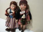 Lot de 2 poupées : charmant petit garçon écossais « Armand Marseille...