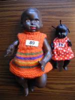 Lot de 2 bébés noirs : 1 « négri » de Petitcollin en...