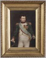 Ecole française XIXe siècle. Portrait de Bonaparte, huile sur toile...