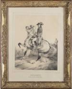Bonaparte général de l'armée d'Italie, Gravure d'après Janet-Lange. 73 x...