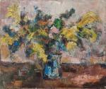 Marcel SAINT-JEAN (1914-1994). Bouquet. Huile sur toile. 46 x 55...