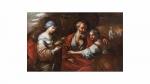 Attribué à Daniel SEITER (1647-1705). Loth et ses filles. Toile....