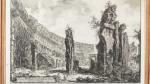 Giovanni Battista Piranesi (1720 - 1778). Veduta dell'interno dell'anfiteatro Flavio...