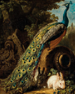 David de CONINCK (1643/5-vers 1699) « Paons et lapins » David de CONINCK (1643/5-vers 1699) « Paons et lapins »