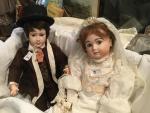 " Vernon-Seeley 1971 " beau couple de poupées mariés tête...