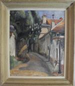 Louis NEILLOT (1898-1973), "Ruelle", 1930. Huile sur toile, signée et...