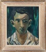 Jacinto SALVADO (1892-1983). " Portrait de jeune homme ", huile...