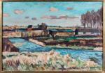 Franck INNOCENT (1912-1983) - "Paysage", 1961, huile sur panneau signée...