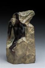 Jean-Marc Belleton (né en 1948)
" Nu au rocher "
Bronze à...