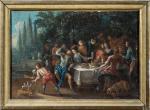 ECOLE VENITIENNE du XVIIIème siècle, entourage d'Andrea CELESTI (1637-1712). "Le...