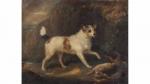 James HOWE (1780-1836). Portrait du chien Edin rapportant un