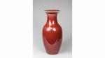 Pol CHAMBOST (1906-1983). Vase de forme japonisante en