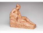 Marcel Bouraine (1886-1948).« Femme nue assise ». Terre cuite