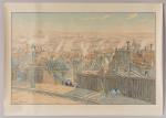 Henri Rivière (1864-1951). " Paris vu de Montmartre ". Lithographie...