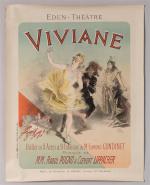Jules Chéret (1836-1932). " Viviane / Eden théâtre ". Lithographie...