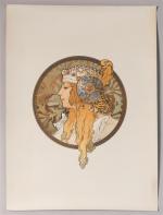 Alphonse Mucha (1860-1939). " Têtes byzantines / Brunette et Blonde...