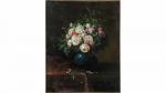 Dans le gout d'Antoine Louis PERRET (1843-1899)." Bouquet de fleurs...