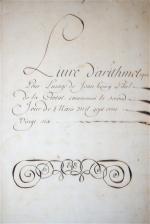 CALLIGRAPHIE _ Superbe manuscrit du premier quart du XVIIIème siècle...