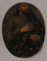 ECOLE ITALIENNE du XVIIème siècle. 
Saint Jude 
Saint Simon le...