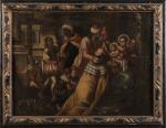 Ecole VENITIENNE du XVIIème siècle
L'Adoration des Mages
Toile
76 x 102 cm
Petits...