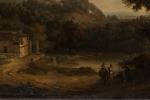 ECOLE FRANCAISE début du XIXe siècle
Paysage 
Sur sa toile d'origine
32...