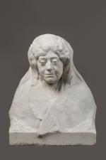 Paul LANDOWSKI (1875-1961). Buste de Madame Lebaigue (1852-1930). Marbre de...