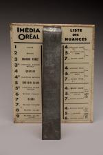 Charles Loupot (1892-1962)
« Imedia »
Plaque publicitaire en rhodoïd sur âme...