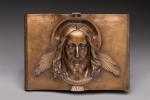 Y. Iguel 
« Tête de Christ »
Plaque en bronze en...