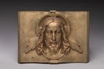 Y. Iguel 
« Tête de Christ »
Plaque en bronze en...