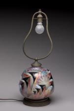 Camille Fauré (1874-1956)
Pied de lampe de forme bombée à petit...