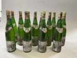 12B Blanc, Vin d'Alsace, Gewurztraminer, 1990, Kappler. Etiquettes tachées, capsules...