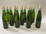 12B Blanc, Vin d'Alsace, Muscat d'Alsasce, 1989, Kappler. Etiquettes tachées,...