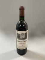 1B rouge, Pomerol, Château Taillefer 1989. Etiquette tachée, légèrement décollée,...