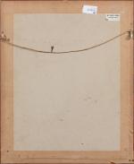 Paul BOREL (1828-1913).
Etude de ruelle.
Fusain et craie blanche sur papier...