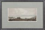Attribué à Adolphe APPIAN (1818-1898).
Etude de paysage. 
Aquarelle sur papier.
A...