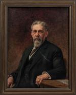 Tony TOLLET (1857-1953).
Portrait d'homme barbu.
Huile sur toile.
Signée en bas à...