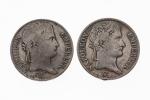 EMPIRE : 5 francs 1813 UTRECH ( B+) et 5...