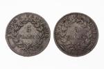 EMPIRE : 5 francs 1813 UTRECH ( B+) et 5...